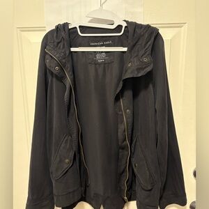 American Eagle Outfitters Black Utility Jacket